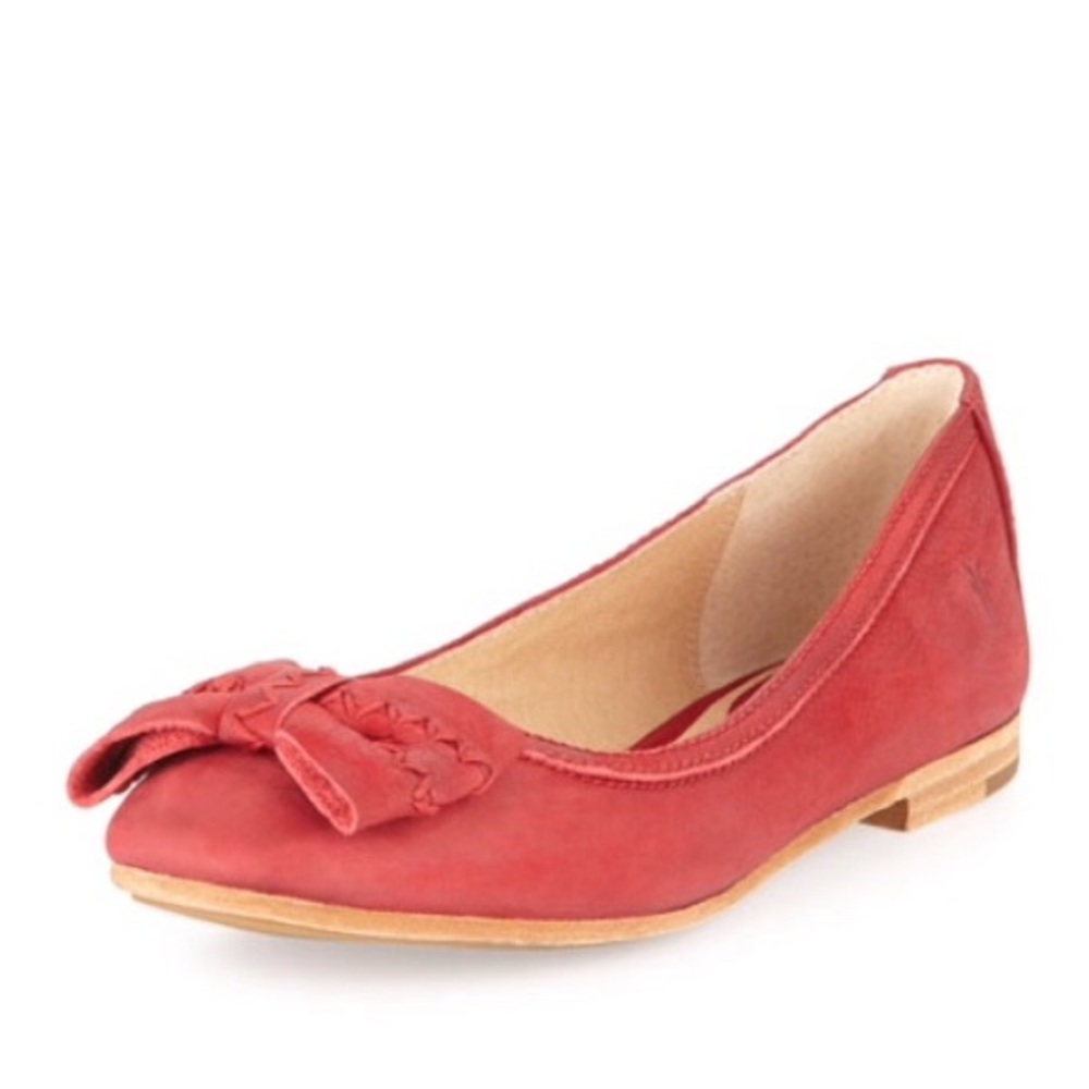 Frye Leather Esther Bow Flats